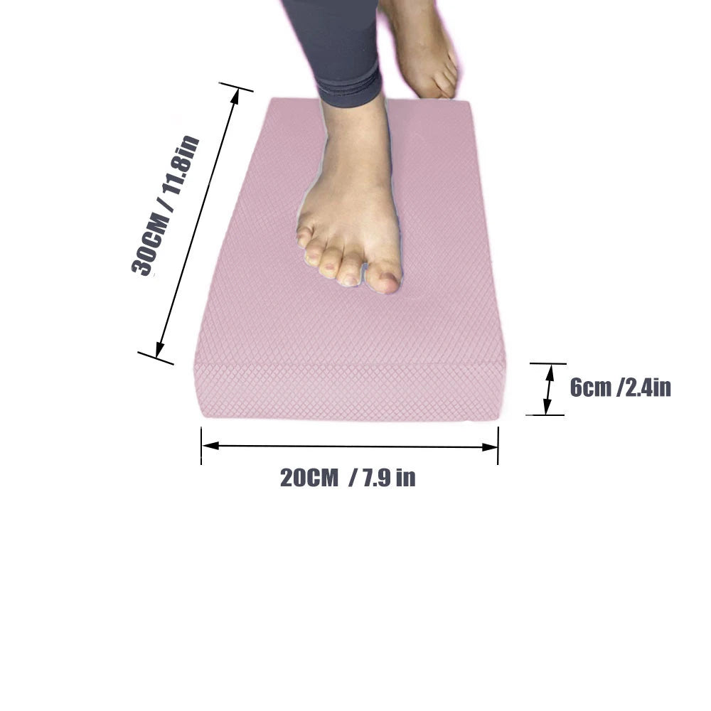 TPE Balance Pad – Soft Foam Balance Cushion for Yoga, Pilates, Fitness, Core & Stability Training