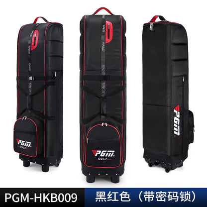 Golf Travel Bag with Wheels – Foldable Padded Golf Club Travel Cover with Reinforced Straps for Air Travel