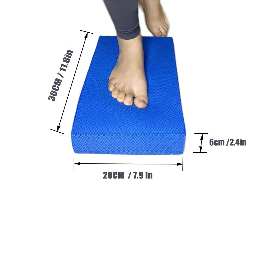 TPE Balance Pad – Soft Foam Balance Cushion for Yoga, Pilates, Fitness, Core & Stability Training