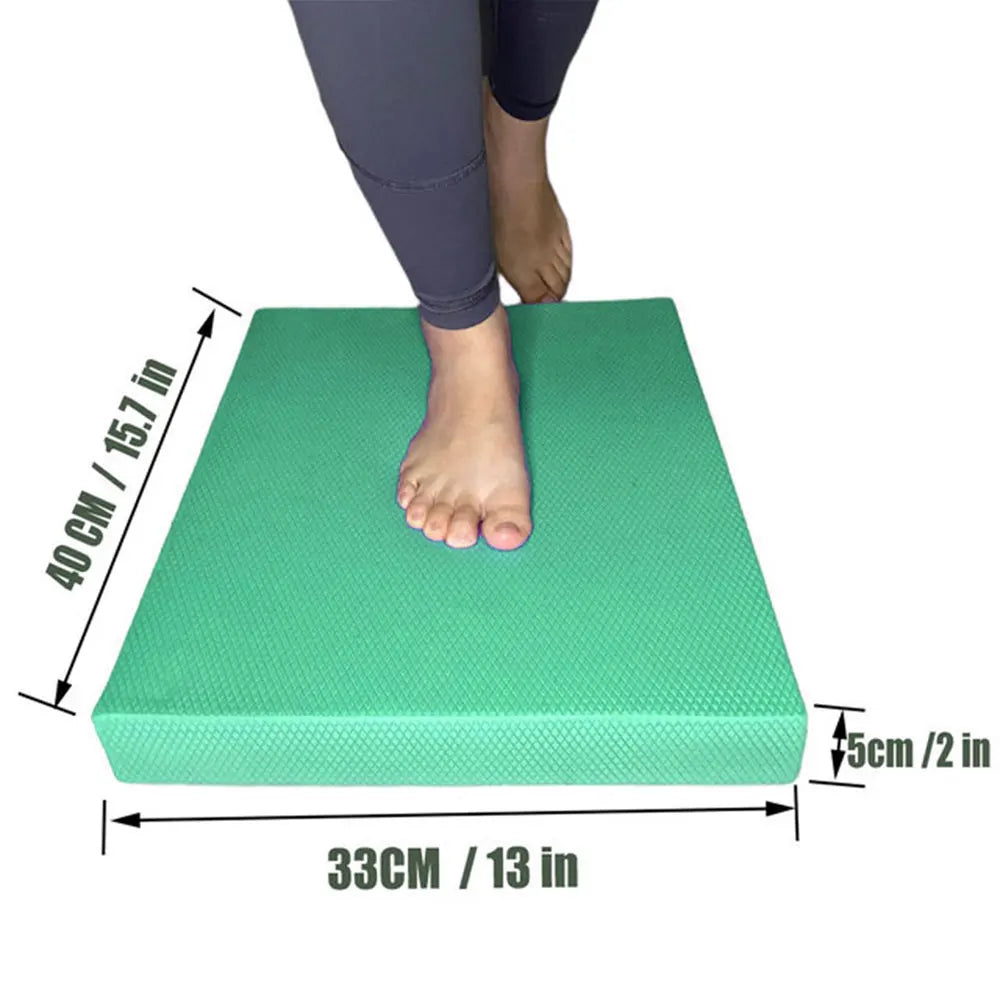 TPE Balance Pad – Soft Foam Balance Cushion for Yoga, Pilates, Fitness, Core & Stability Training