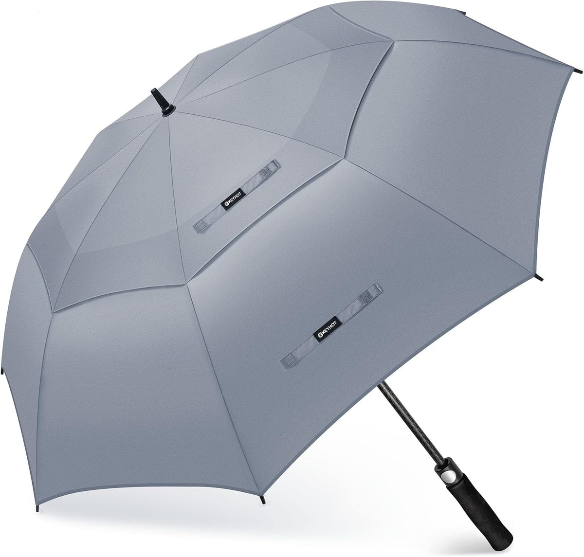 Large Golf Umbrella, Windproof Double-Canopy Automatic Open, Vented Strong Design, 51/56/62/68 Inch, for Golf & Outdoor Use
