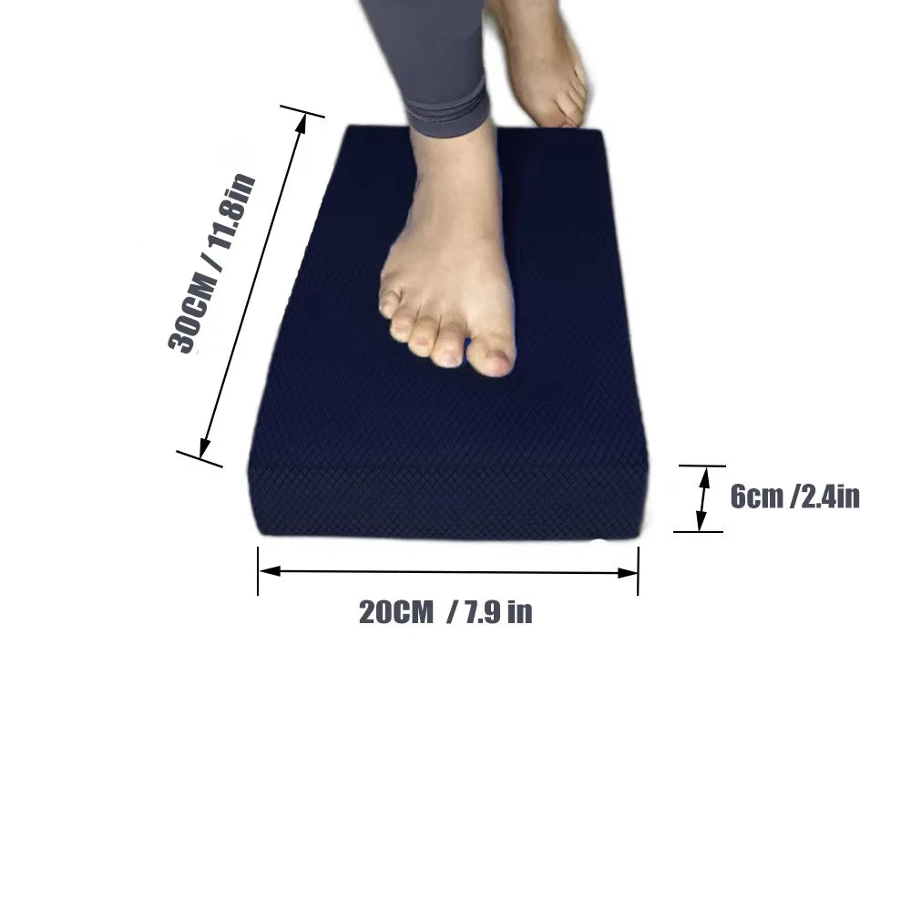 TPE Balance Pad – Soft Foam Balance Cushion for Yoga, Pilates, Fitness, Core & Stability Training