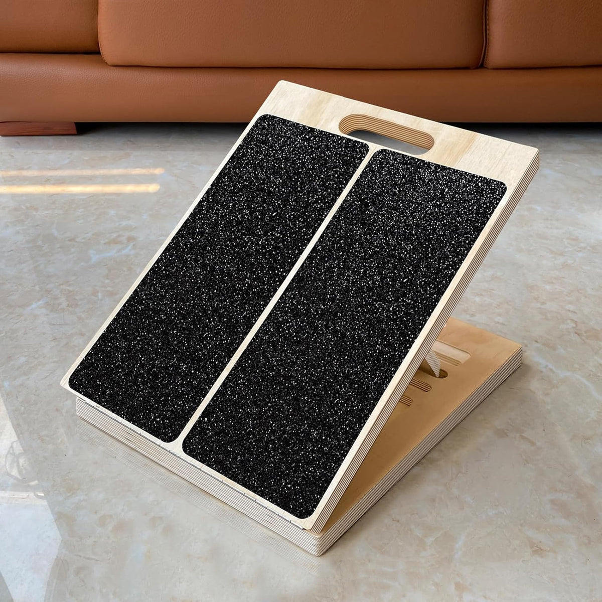 Adjustable Wooden Slant Board – Calf Stretch & Ankle Mobility Wedge for Squats, Balance & Leg Training