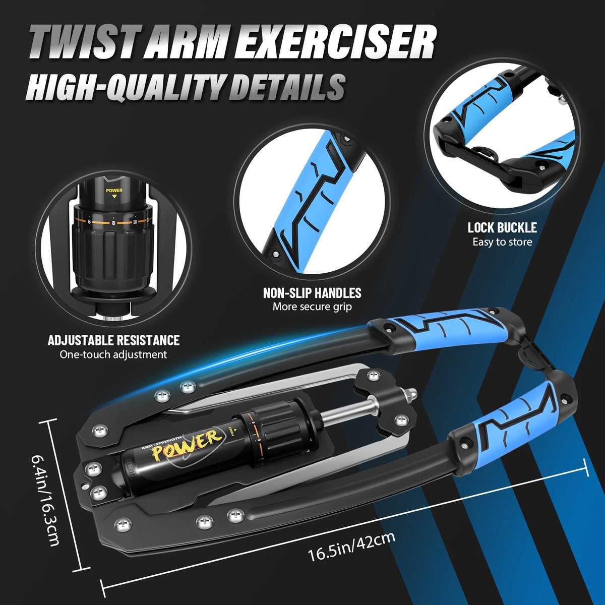 Adjustable Hydraulic Power Twister – 10–200kg Chest & Arm Strength Trainer