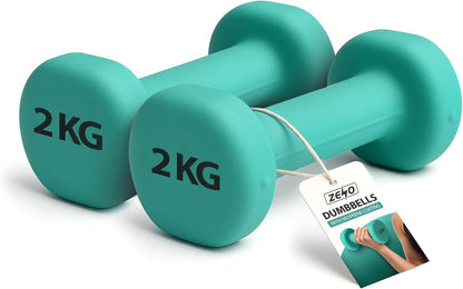 Neoprene Dumbbell Set, Cast Iron Hand Weights for Home Gym, Strength Training, Fitness & Aerobic Exercise
