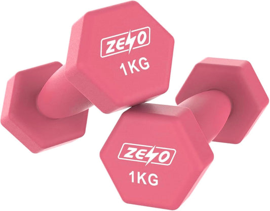 Neoprene Dumbbell Set, Cast Iron Hand Weights for Home Gym, Strength Training, Fitness & Aerobic Exercise