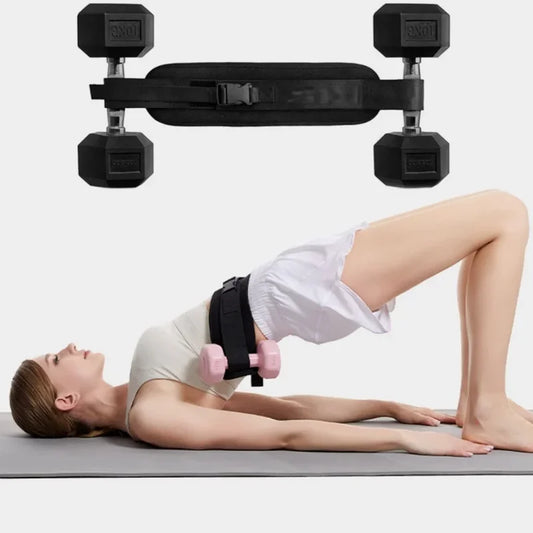 Weighted Waist Belt – Adjustable Hip Thrust & Glute Training Belt, Ergonomic Weight-Bearing Belt for Strength & Fitness Workouts