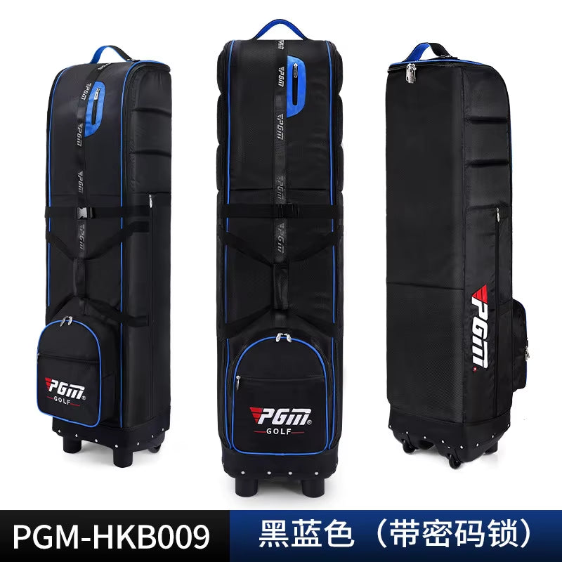Golf Travel Bag with Wheels – Foldable Padded Golf Club Travel Cover with Reinforced Straps for Air Travel