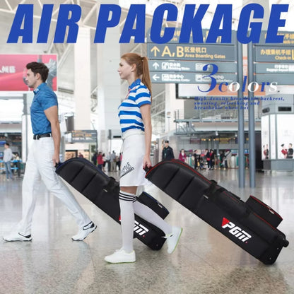 Golf Travel Bag with Wheels – Foldable Padded Golf Club Travel Cover with Reinforced Straps for Air Travel