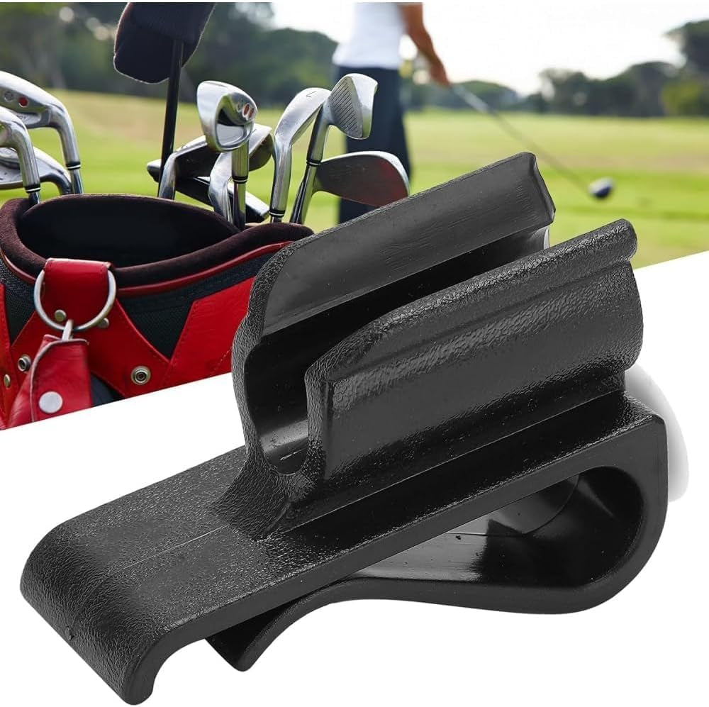 2-Pack Golf Club Bag Holders – Durable Plastic Club Clips for Golf Bag Organization
