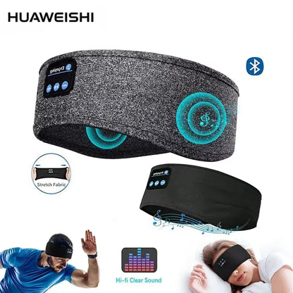 Bluetooth 5.0 Wireless Sports & Sleep Headband Headphones – Soft Elastic Music Headband & Eye Mask  I prefer this response