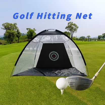 Golf Practice Net, Foldable Chipping & Swing Training Net, Indoor & Outdoor Golf Practice Cage, 1M/2M/3M