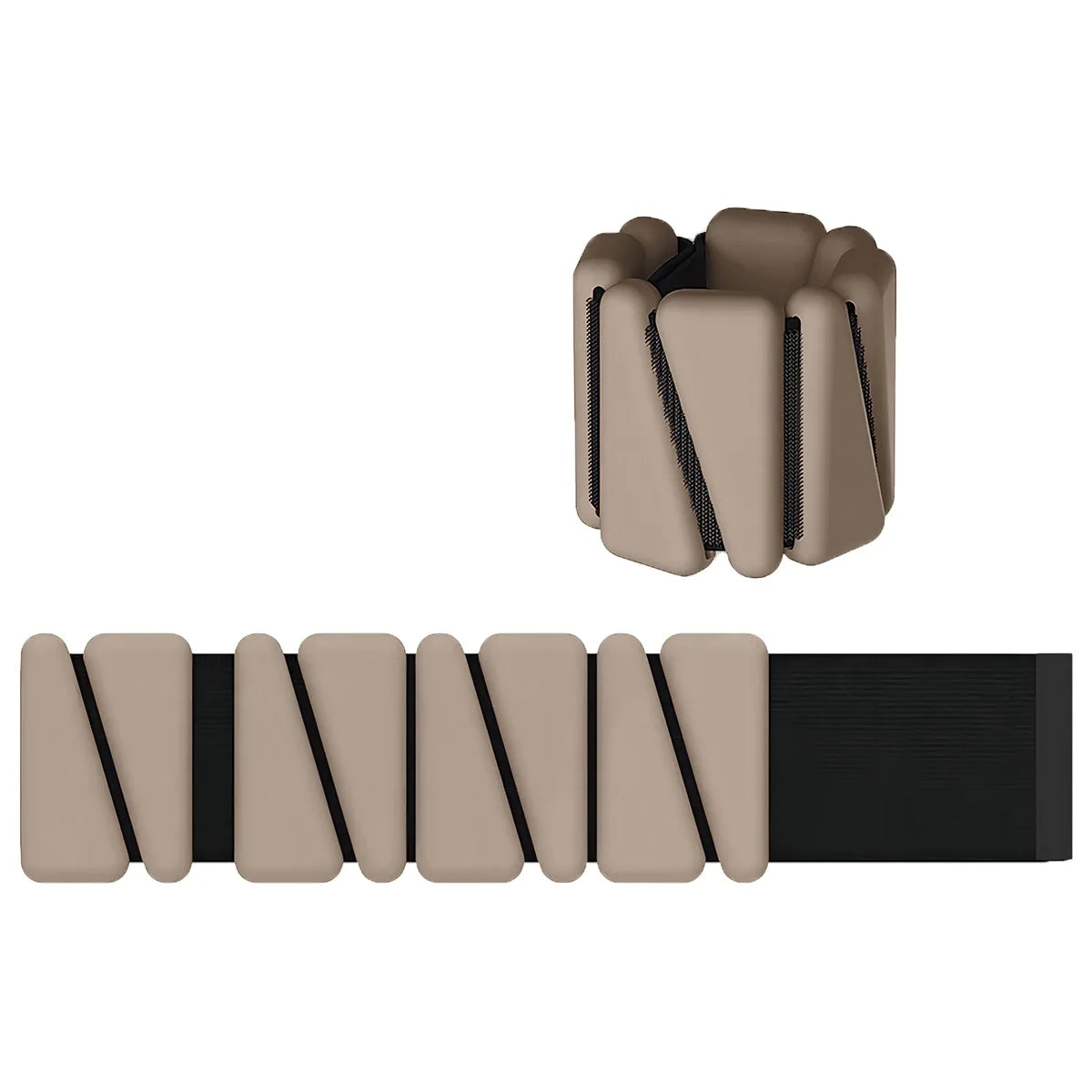 Adjustable Wrist & Ankle Weights, 1/2 lb Silicone Weighted Straps, Triangle Design for Yoga, Jogging & Fitness