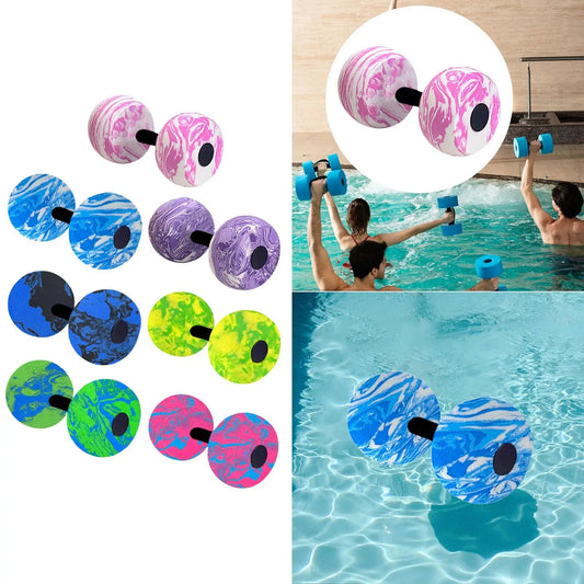 Aquatic Exercise Dumbbells – Water Aerobics, Pool Workout & Swim Training Fitness Weights
