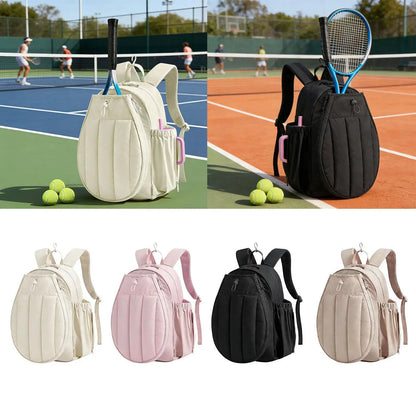 Waterproof Tennis Racket Bag, Large-Capacity Sports Carry Bag with Multiple Compartments, for Tennis, Gym & School