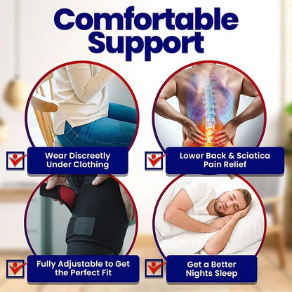 Hip & Thigh Compression Support Sleeve – Adjustable Hamstring, Groin & Quad Support Wrap for Sports & Exercise