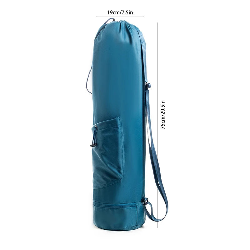 Large-Capacity Yoga Mat Bag – Adjustable Shoulder Strap, Water Bottle Pocket & Wet Compartment