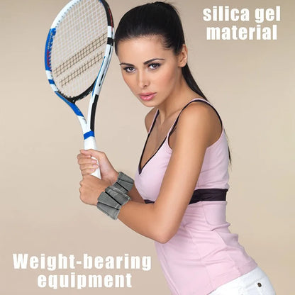 Adjustable Wrist & Ankle Weights, 1/2 lb Silicone Weighted Straps, Triangle Design for Yoga, Jogging & Fitness