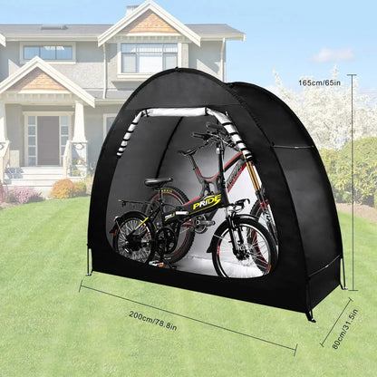 Portable Bicycle Storage Tent – Foldable Outdoor Bike Shelter with Large Storage Space