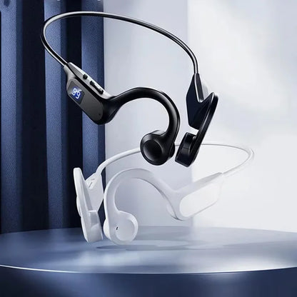 Wireless Bone Conduction Sports Headphones – Bluetooth Earphones with Microphone for Running, Swimming & Fitness