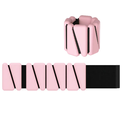 Adjustable Wrist & Ankle Weights, 1/2 lb Silicone Weighted Straps, Triangle Design for Yoga, Jogging & Fitness
