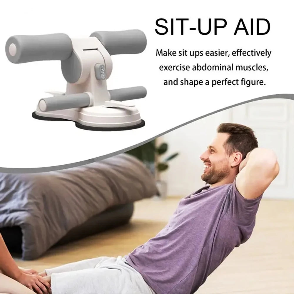 Adjustable Sit-Up Assistant – Dual Suction Cup Foot Anchor for Home Ab & Core Workouts