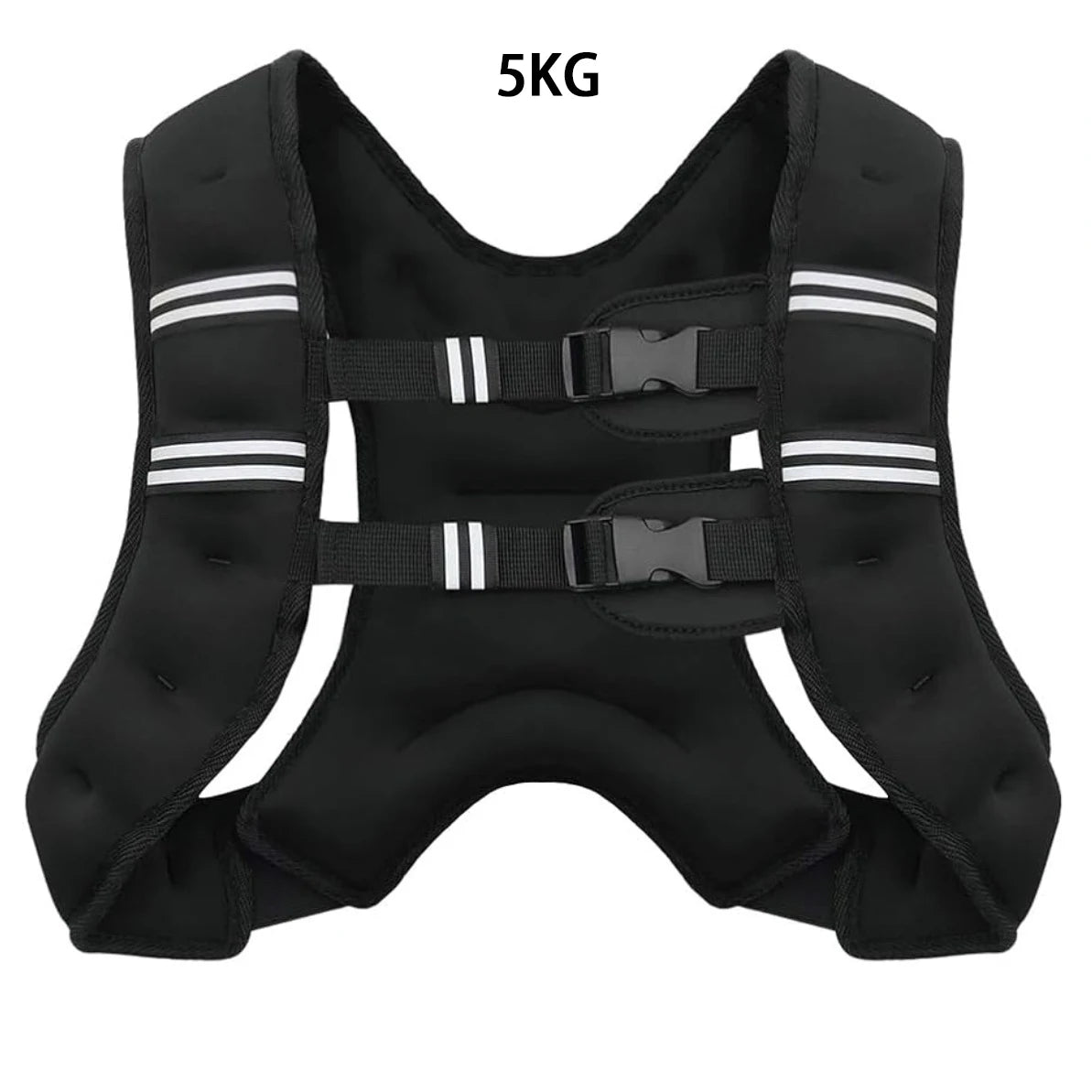 Weighted Vest with Reflective Stripes – Adjustable Workout & Strength Training Vest for Running, Fitness & Exercise