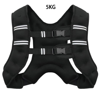Weighted Vest with Reflective Stripes – Adjustable Workout & Strength Training Vest for Running, Fitness & Exercise