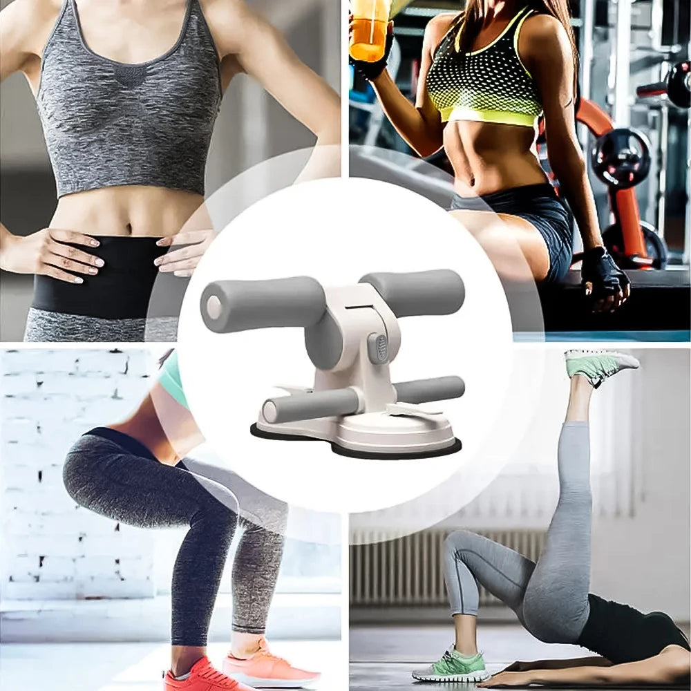 Adjustable Sit-Up Assistant – Dual Suction Cup Foot Anchor for Home Ab & Core Workouts