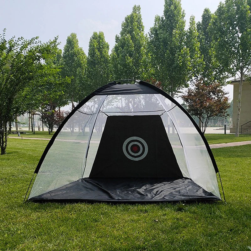 Golf Practice Net, Foldable Chipping & Swing Training Net, Indoor & Outdoor Golf Practice Cage, 1M/2M/3M