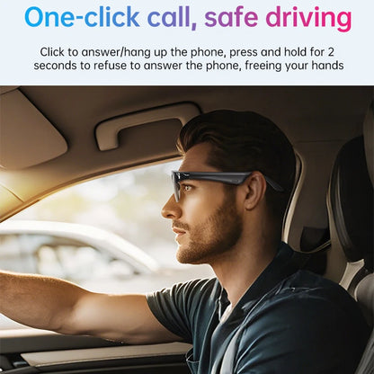 Smart AI Glasses – Bluetooth Audio, Translation & Voice Recording Sunglasses for Men & Women