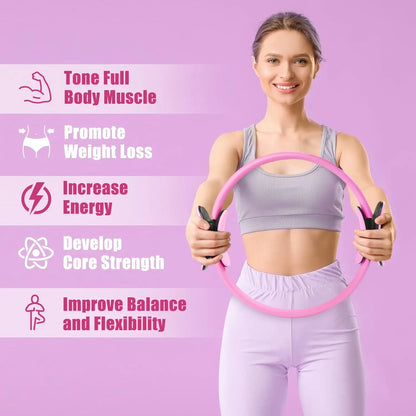 Pilates Magic Ring – Resistance Fitness Circle for Core, Legs, Thighs & Full-Body Workouts