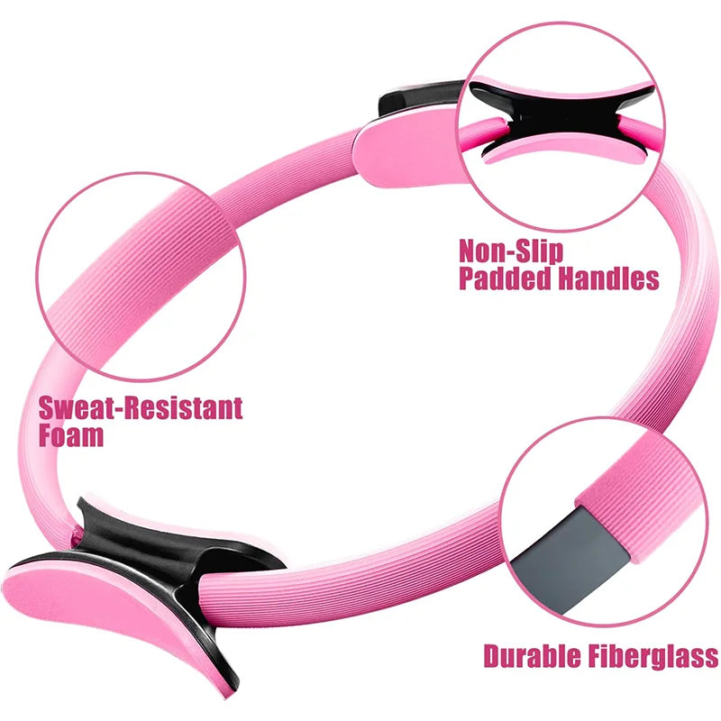Pilates Magic Ring – Resistance Fitness Circle for Core, Legs, Thighs & Full-Body Workouts