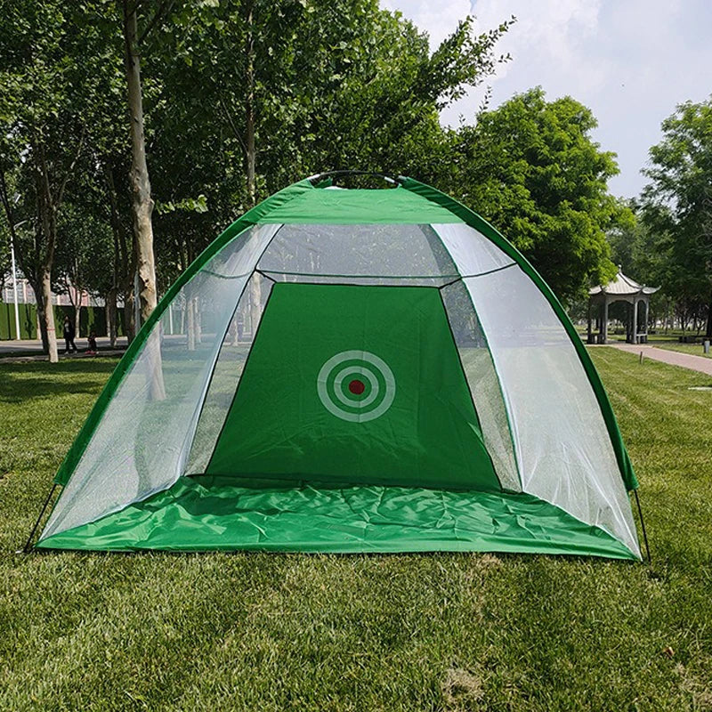 Golf Practice Net, Foldable Chipping & Swing Training Net, Indoor & Outdoor Golf Practice Cage, 1M/2M/3M