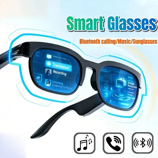 Smart AI Glasses – Bluetooth Audio, Translation & Voice Recording Sunglasses for Men & Women