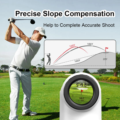 REVASRI 600-Yard Golf Rangefinder – Laser Range Finder with Slope Compensation, Flag Lock & Vibration