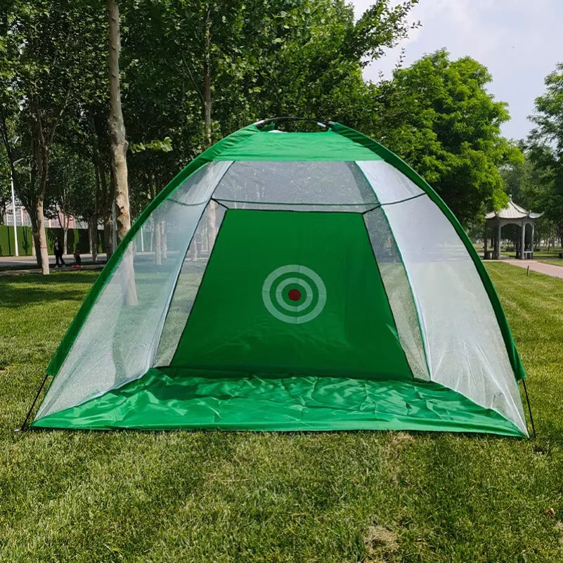 Golf Practice Net, Foldable Chipping & Swing Training Net, Indoor & Outdoor Golf Practice Cage, 1M/2M/3M