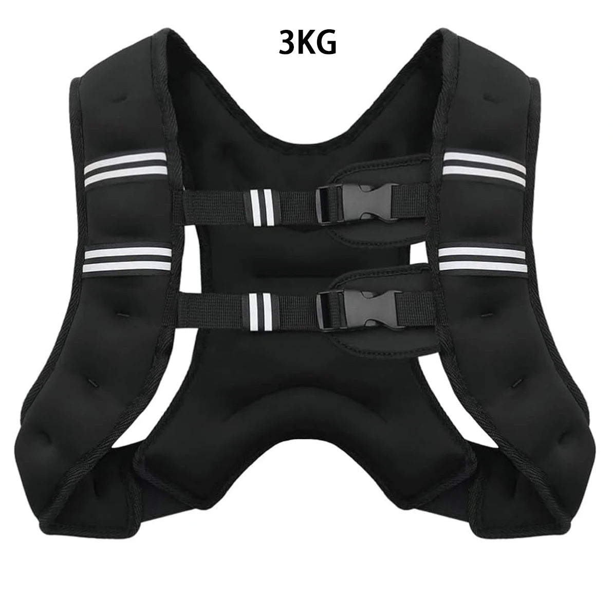 Weighted Vest with Reflective Stripes – Adjustable Workout & Strength Training Vest for Running, Fitness & Exercise
