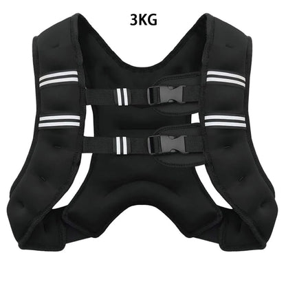 Weighted Vest with Reflective Stripes – Adjustable Workout & Strength Training Vest for Running, Fitness & Exercise