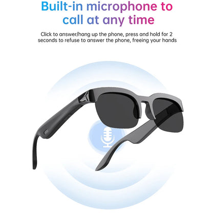 Smart AI Glasses – Bluetooth Audio, Translation & Voice Recording Sunglasses for Men & Women