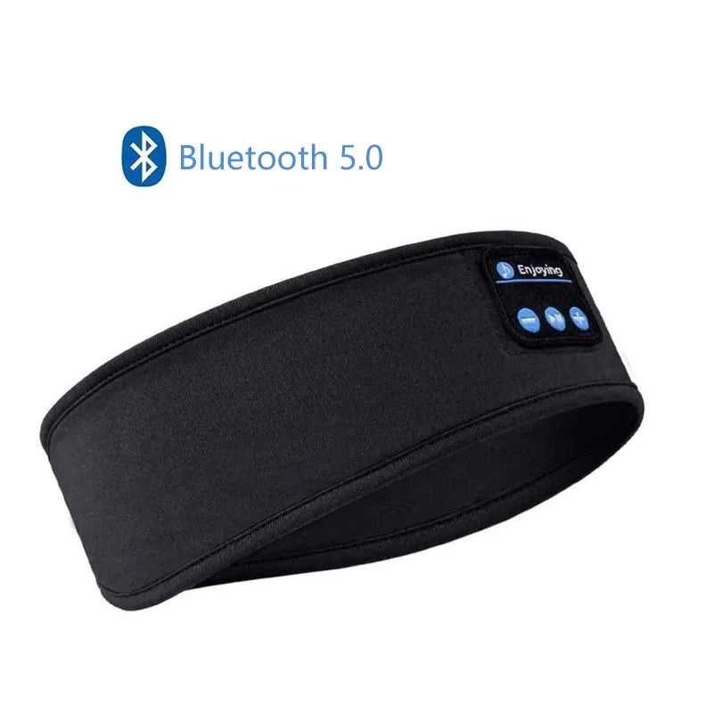 Bluetooth 5.0 Wireless Sports & Sleep Headband Headphones – Soft Elastic Music Headband & Eye Mask  I prefer this response