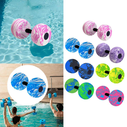 Aquatic Exercise Dumbbells – Water Aerobics, Pool Workout & Swim Training Fitness Weights