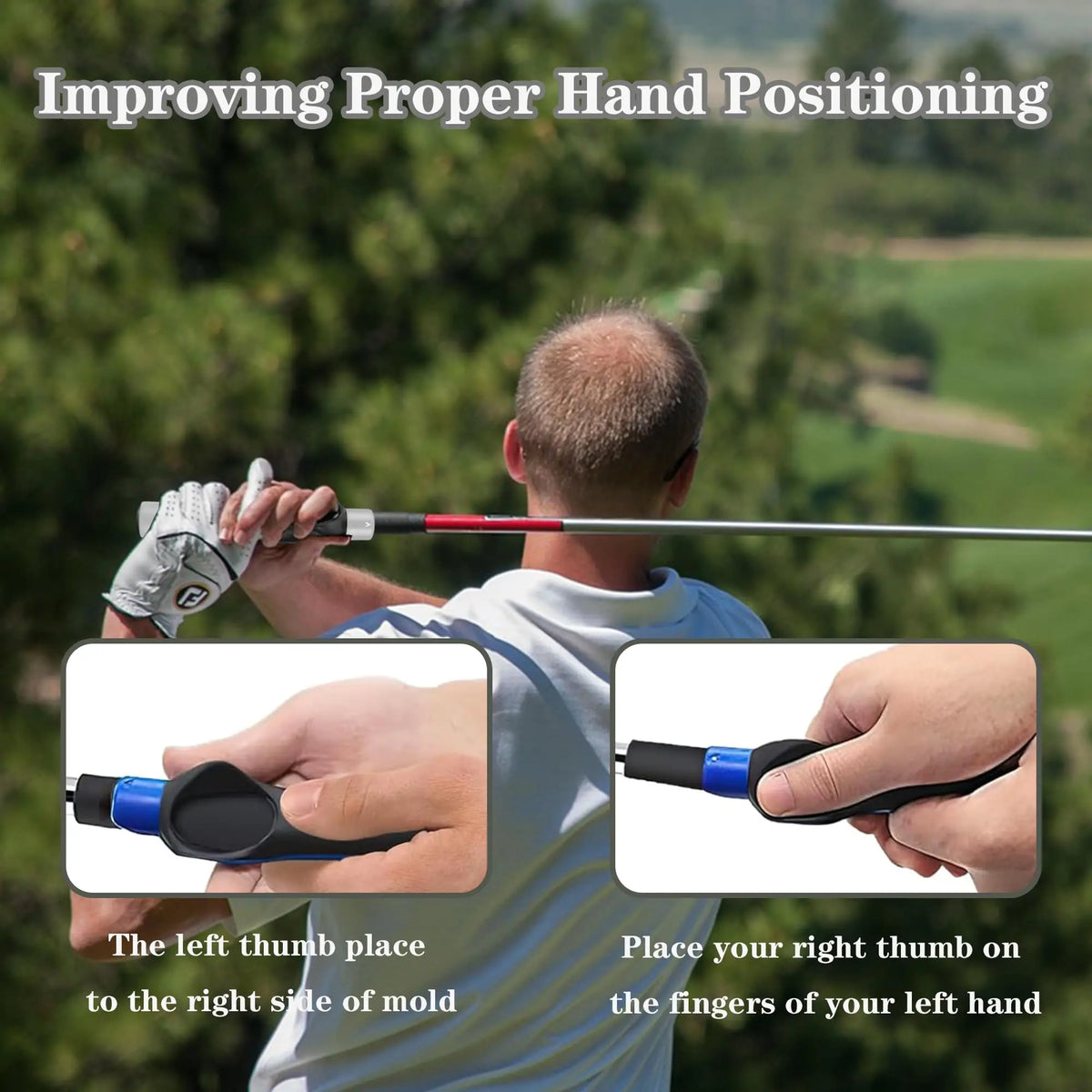 Golf Grip Trainer – Hand Position & Swing Training Aid