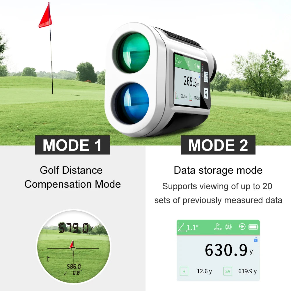REVASRI 600-Yard Golf Rangefinder – Laser Range Finder with Slope Compensation, Flag Lock & Vibration