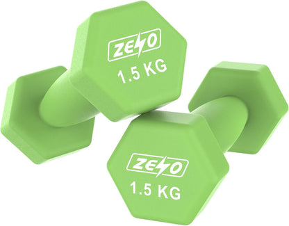 Neoprene Dumbbell Set, Cast Iron Hand Weights for Home Gym, Strength Training, Fitness & Aerobic Exercise