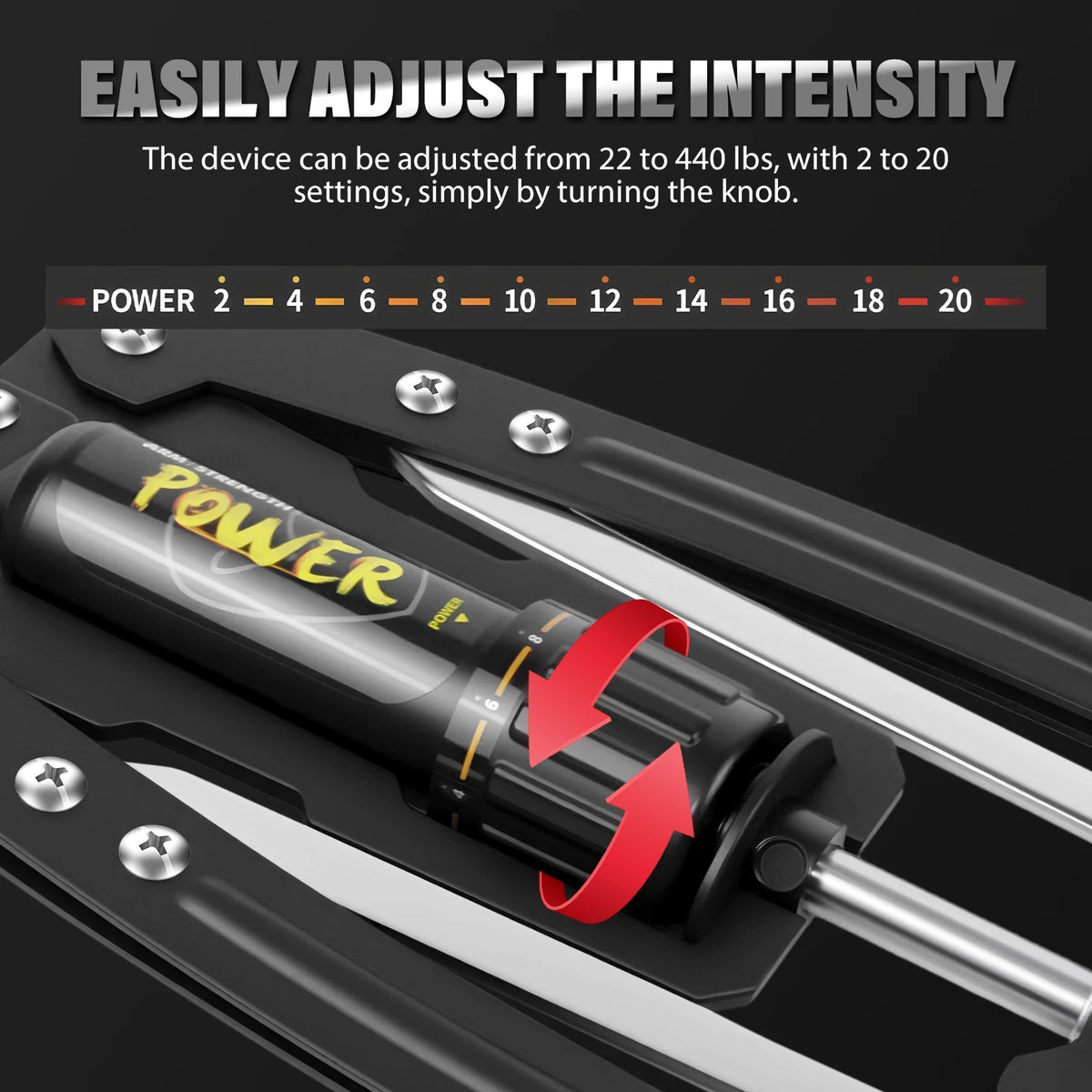 Adjustable Hydraulic Power Twister – 10–200kg Chest & Arm Strength Trainer