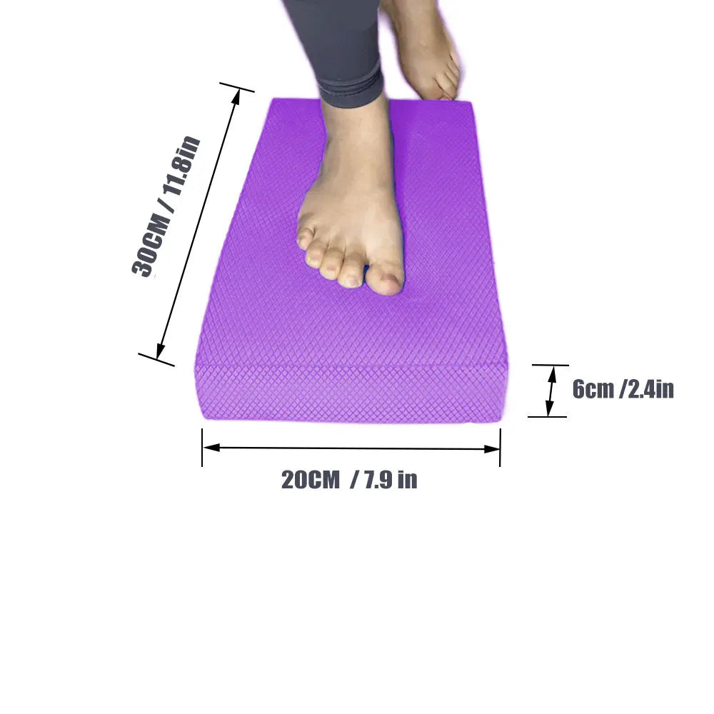 TPE Balance Pad – Soft Foam Balance Cushion for Yoga, Pilates, Fitness, Core & Stability Training