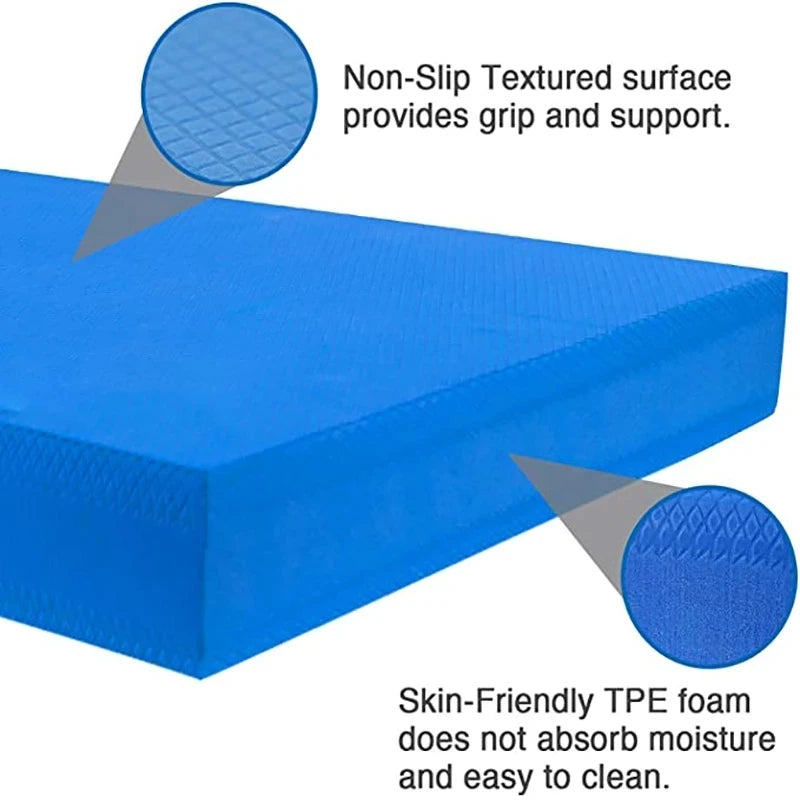 TPE Balance Pad – Soft Foam Balance Cushion for Yoga, Pilates, Fitness, Core & Stability Training