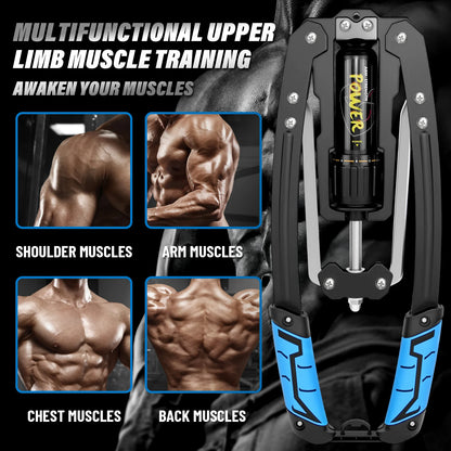Adjustable Hydraulic Power Twister – 10–200kg Chest & Arm Strength Trainer