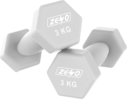 Neoprene Dumbbell Set, Cast Iron Hand Weights for Home Gym, Strength Training, Fitness & Aerobic Exercise